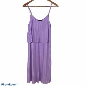FELICITY &COCO LAVENDER PLEATED DRESS